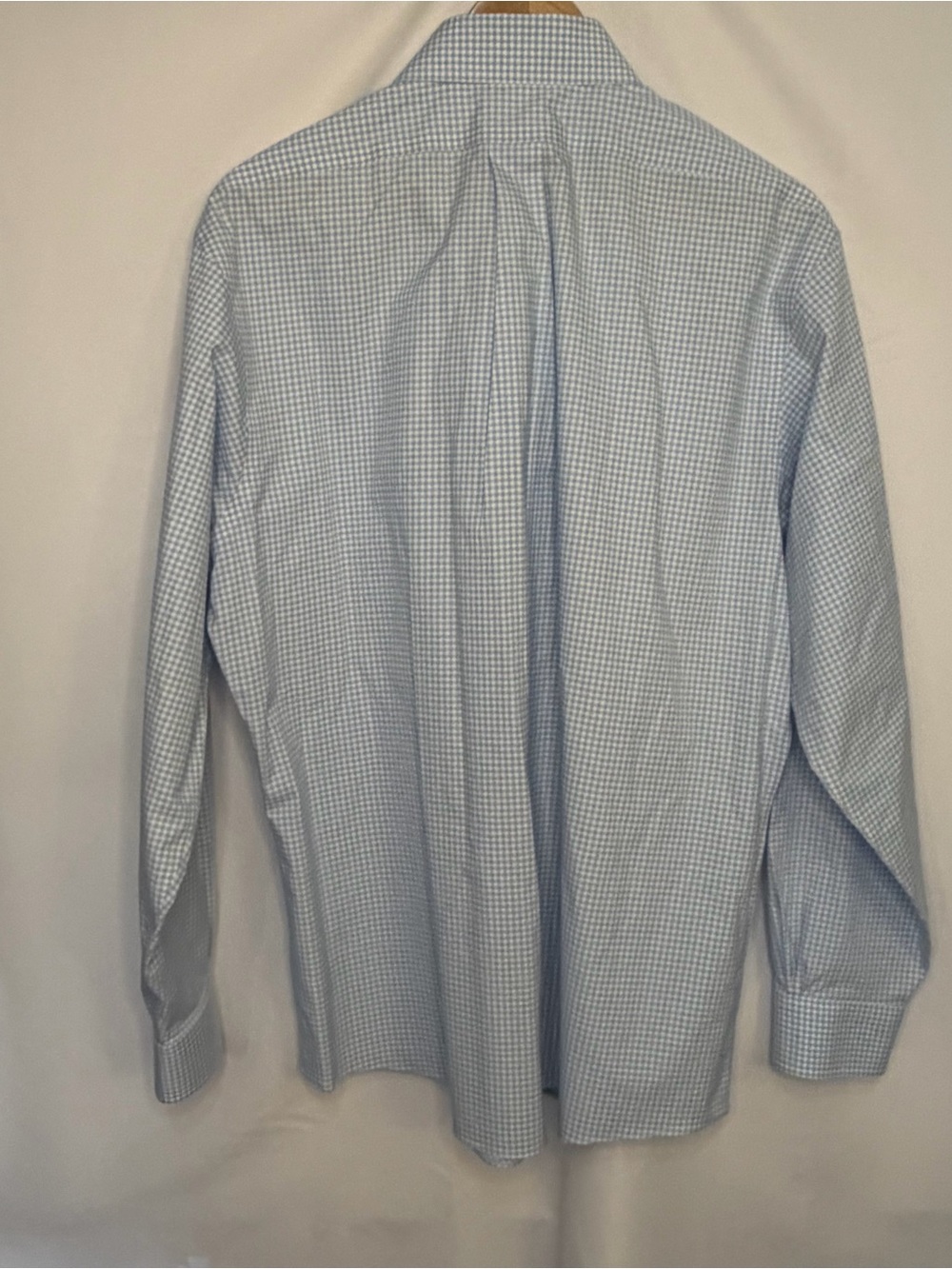 Brooks Brothers Regent Fit Blue Gingham Supima Cotton Dress Shirt 17-35 - Picture 4 of 12